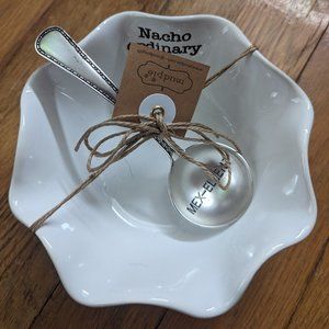 Mud Pie 2-piece Nacho Ordinary Salsa Dip Cup Set NWT